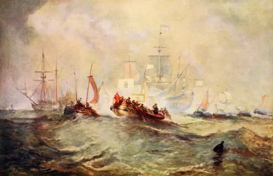 Die Landung von Wilhelm von Oranien in Torbay, 1688